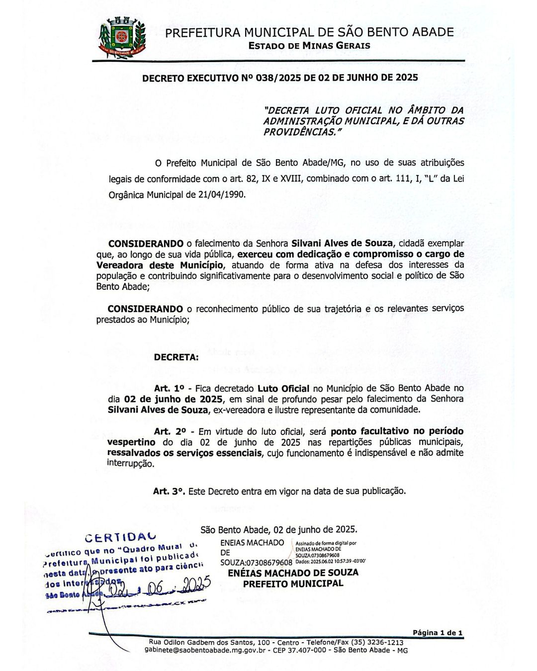 decreto 038
