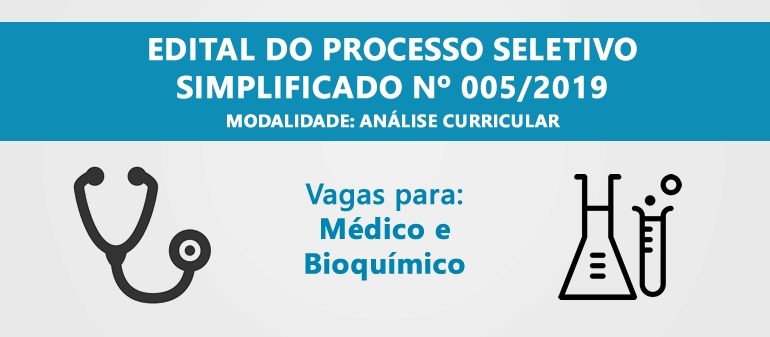 Processo Seletivo Simplificado 05/2019