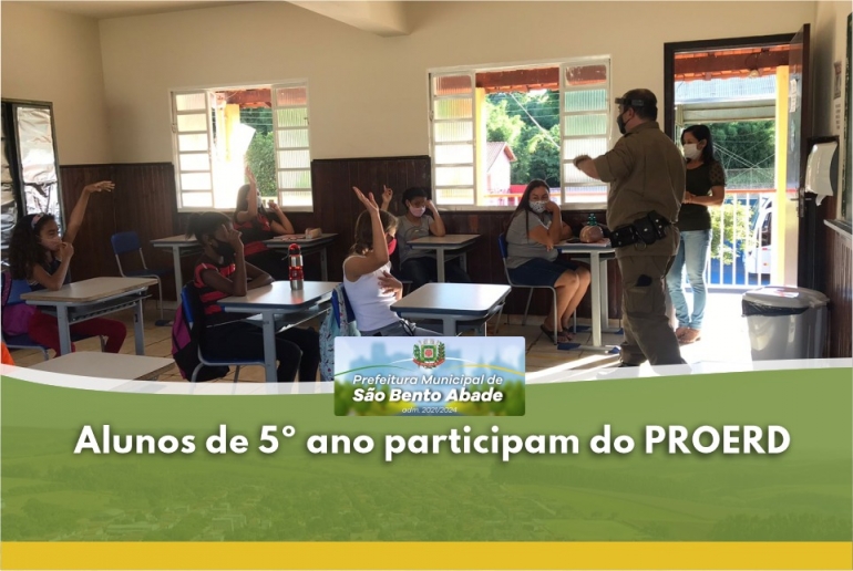 Alunos do 5ª ano participam do PROERD