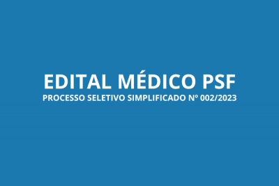 Edital Médico 2023